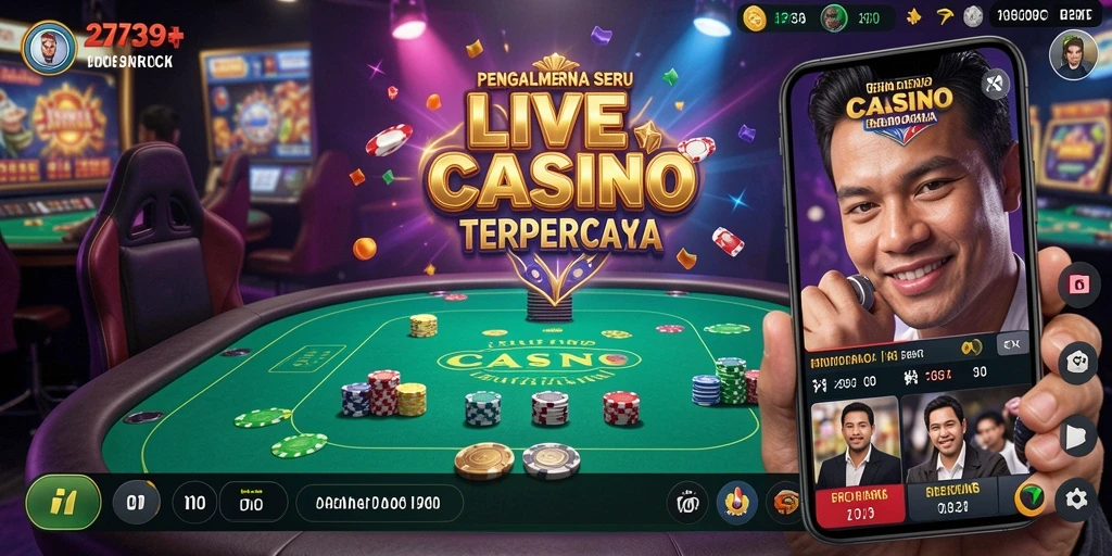 Tampilan gameplay Live Casino yang mendebarkan di 2739.