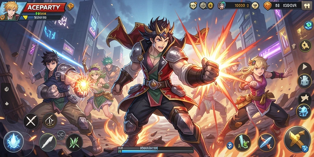 Gameplay seru dan grafis menawan dalam ACEPARTY.