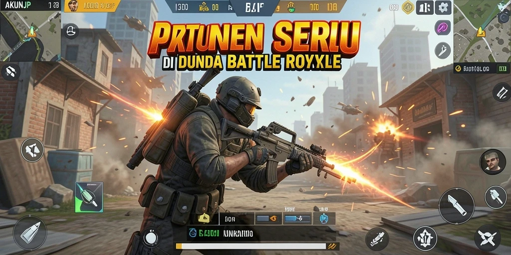 Tampilkan aksi seru permainan Battle Royale AKUNJP.