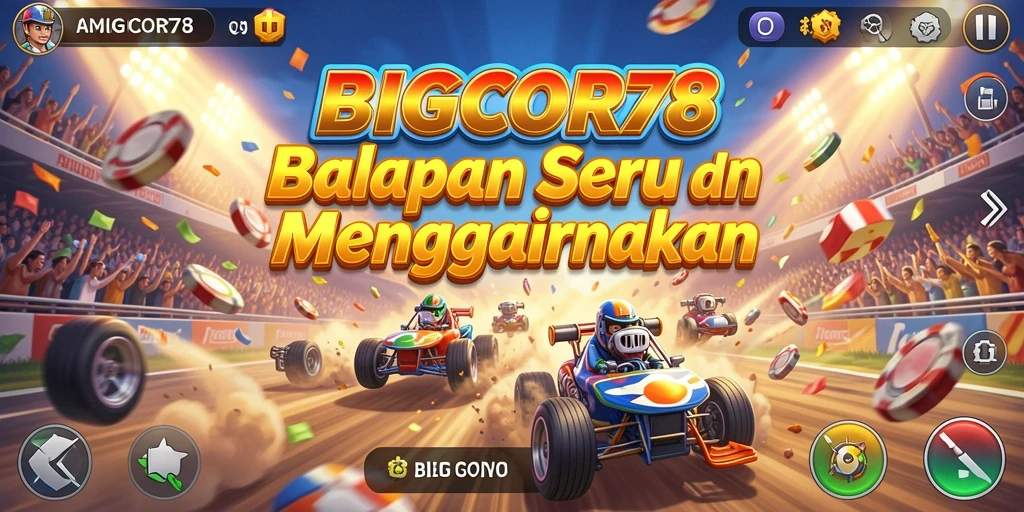 Tampilan gameplay seru dalam BIGCOR78 yang memukau.