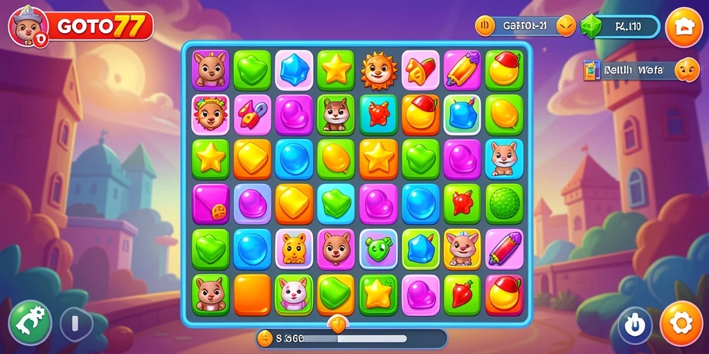 Tampilan gameplay <strong>GOTO77</strong> dengan warna-warni menawan.