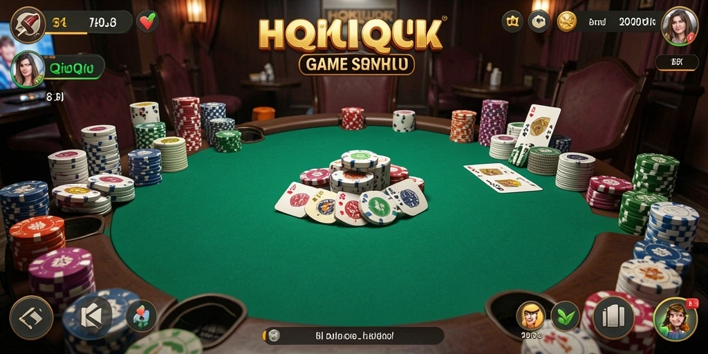 Tangkapan layar gameplay QiuQiu yang menegangkan dan seru.