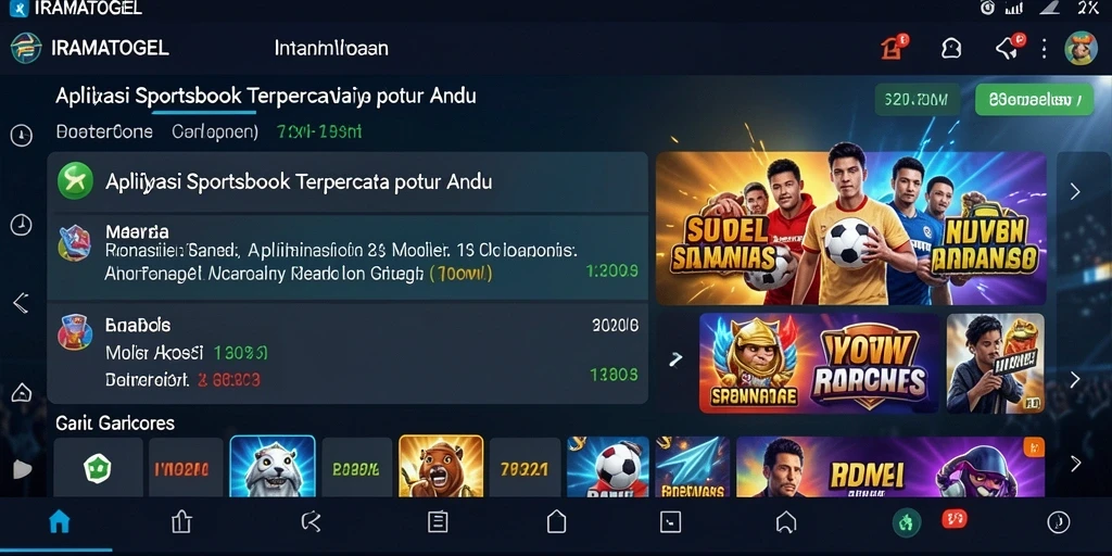 Screenshot utama IRAMATOGEL menampilkan antarmuka taruhan yang menarik.