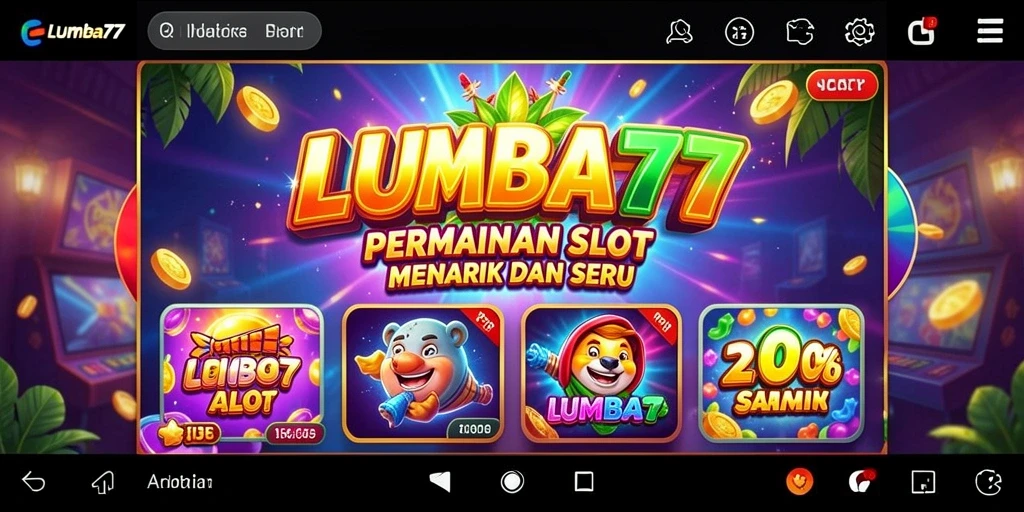 Screenshot gameplay LUMBA77 yang menampilkan putaran slot yang seru.