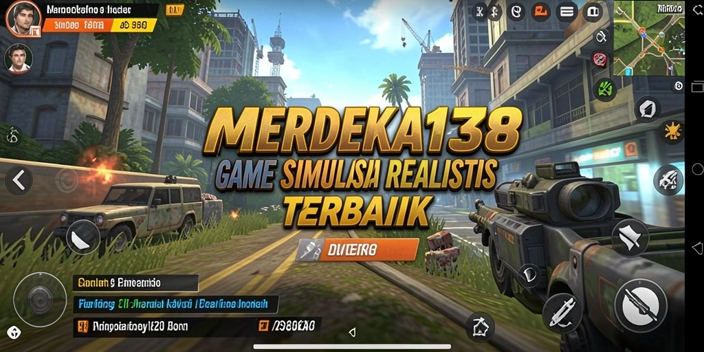 Screenshot gameplay MERDEKA138 menampilkan aksi membangun wilayah dan interaksi pemain.