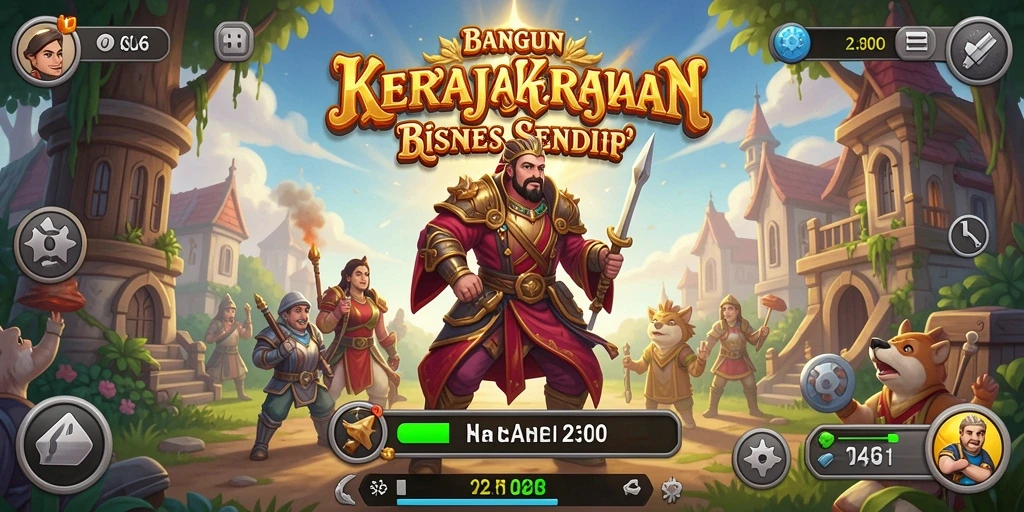 Screenshot gameplay N06 menunjukkan interaksi seru dalam membangun bisnis.