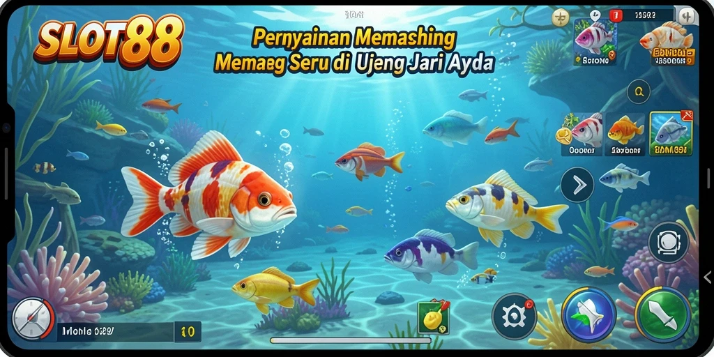 Tampilan menakjubkan dari aksi memancing di SLOT88.